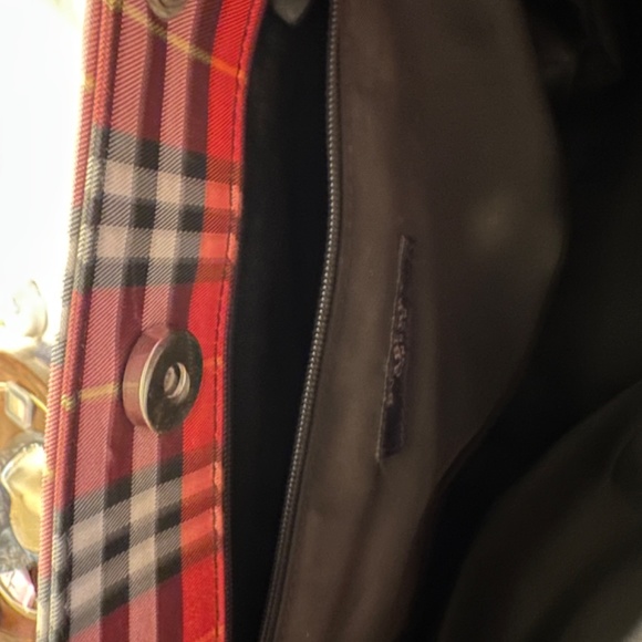 Burberry Red Nova Check Market Tote - Picture 8 of 13